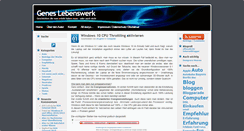 Desktop Screenshot of geneslebenswerk.de